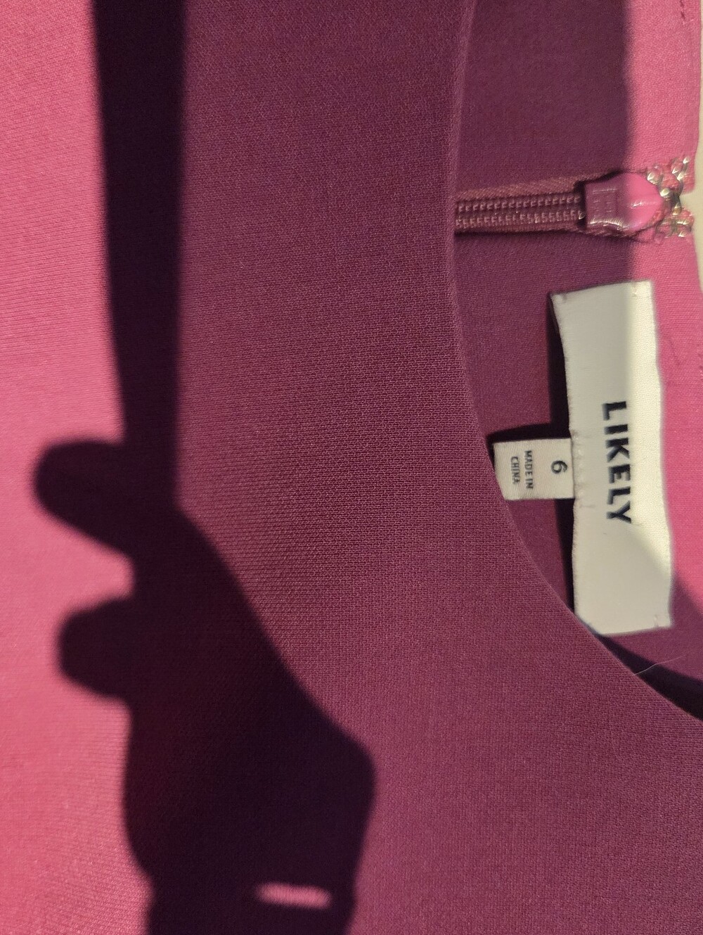 Likely Raspberry Manhattan Short Sleeve Sheath Dress - Picture 3 of 5